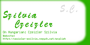 szilvia czeizler business card